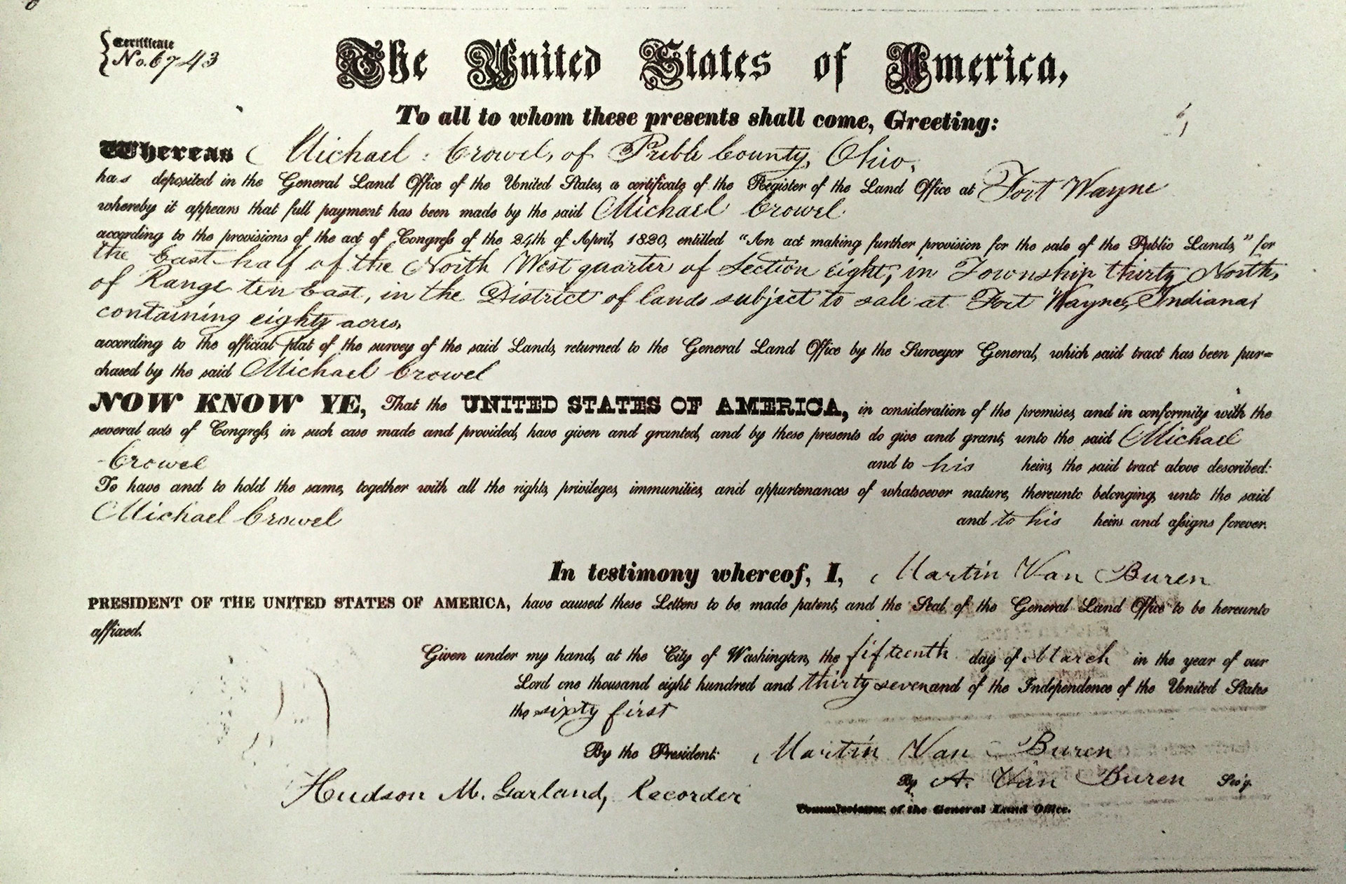 Land Patent