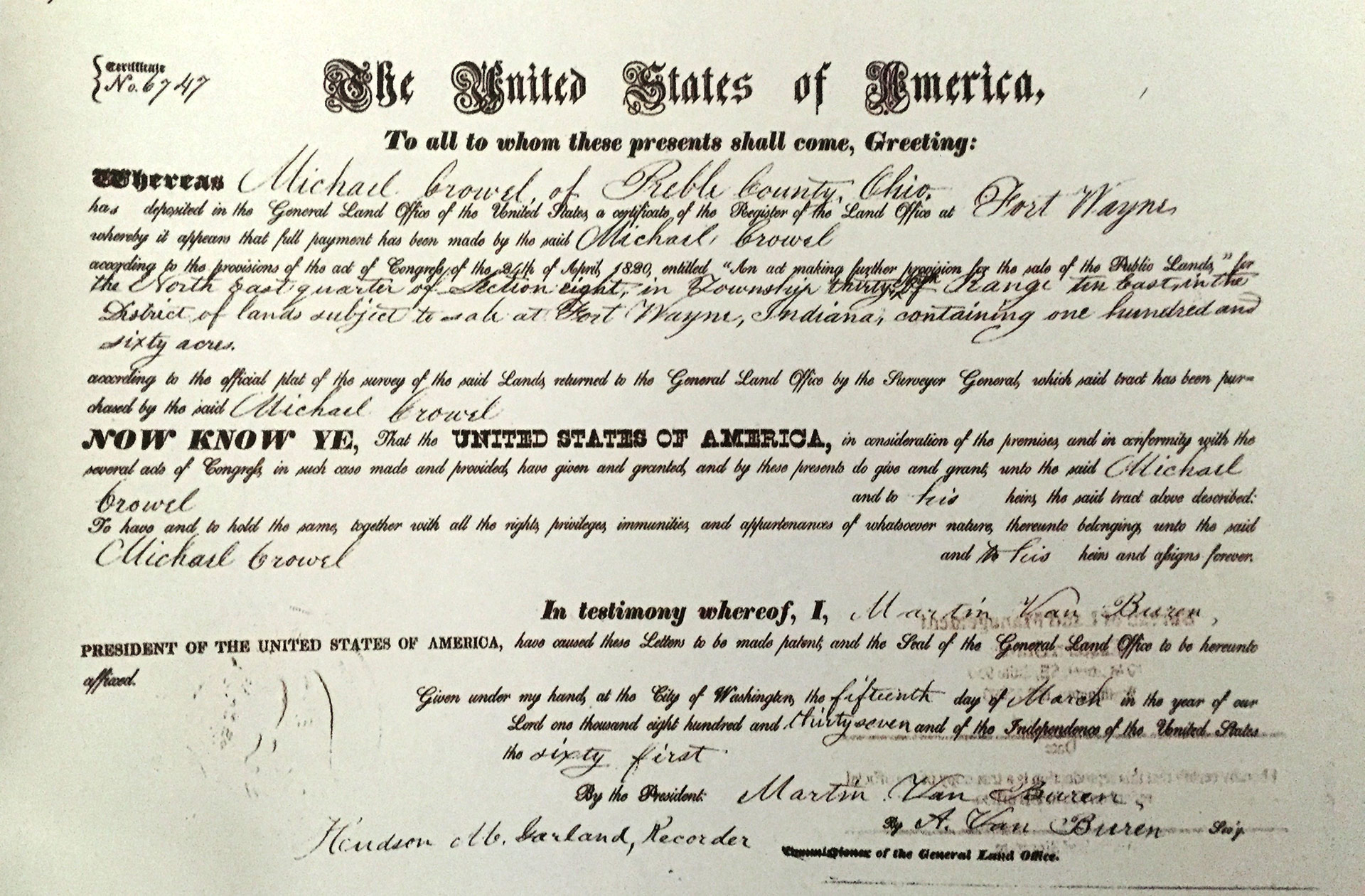 Land Patent
